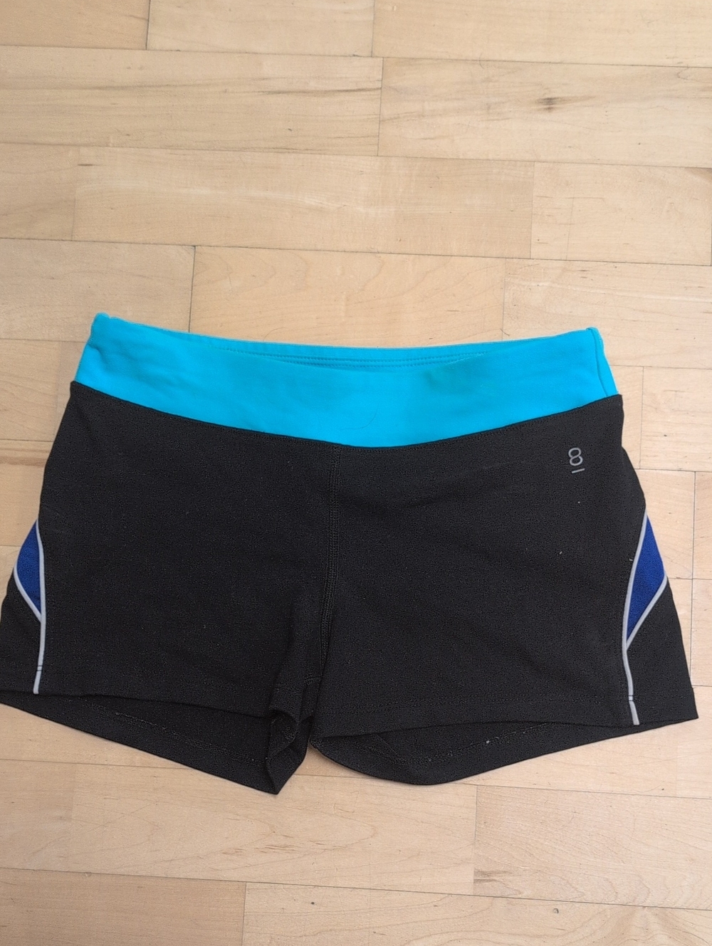 PH8 Athletic Shorts Black & Blue Small